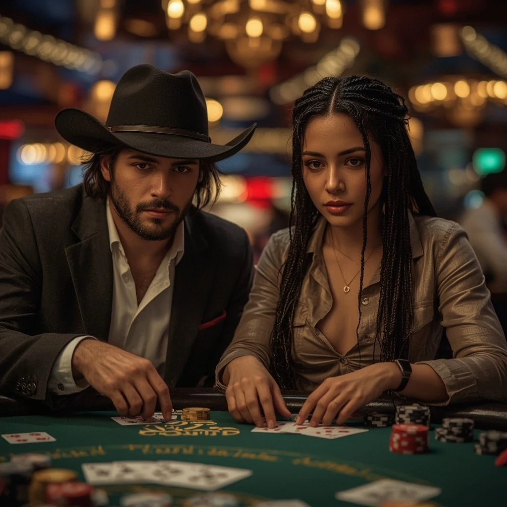photo de deux joueurs de poker Casino Classic